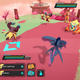 Temtem creatures face off in battle.